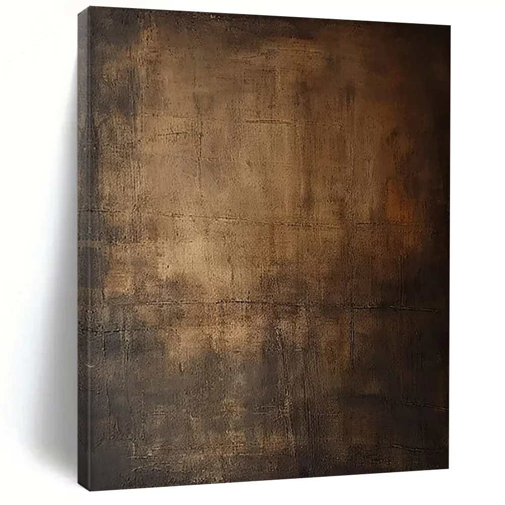 Brown_Rustic_Abstract_Industrial_Textured_Canvas_Artwork_YGY0A wall art